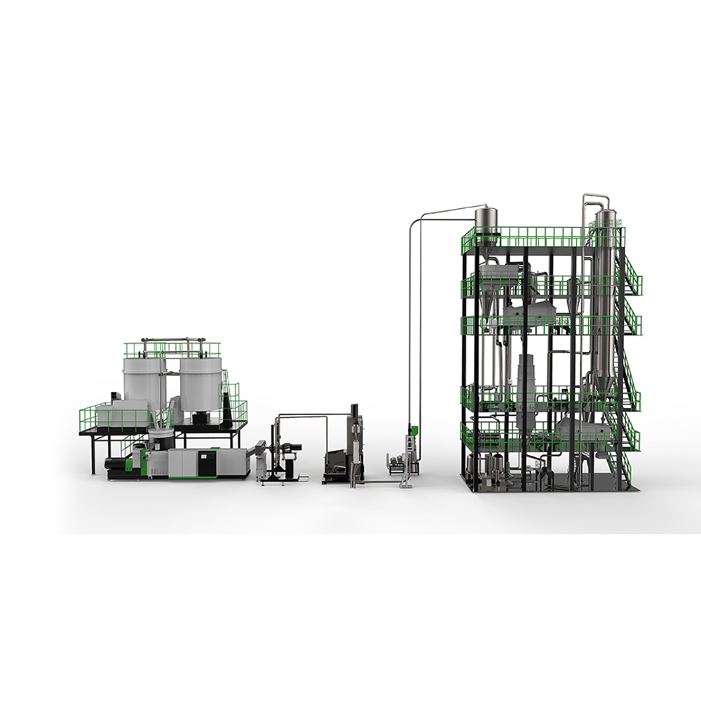 Linha de lavagem de resíduos de plástico ambiental AWS-PE com dispositivos ABB