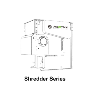 Triturador de eixo único de fábrica com Siemens Plc