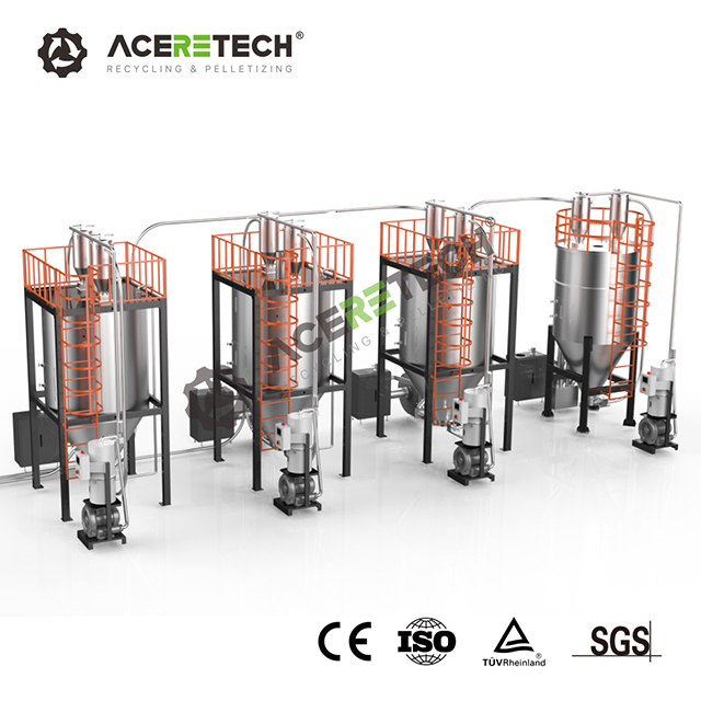 Máquina de reciclagem plástica Waste com desumidificação do VOC e sistema de secagem