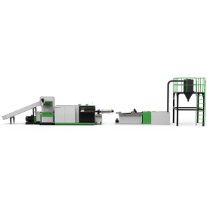 Máquina de trituração e pelotização de plástico totalmente automática ASP na usina de reciclagem