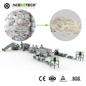 Máquinas econômicas de reciclagem de plástico para garrafas AWS-HDPE